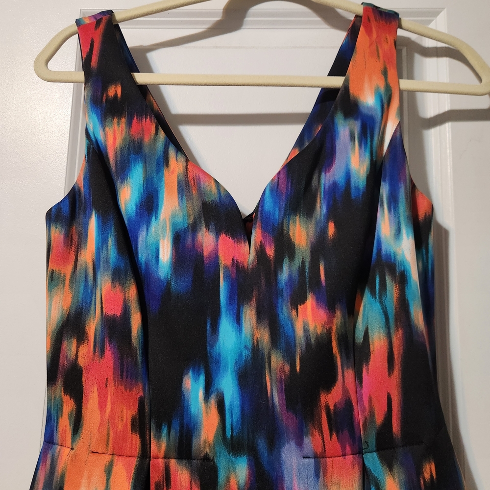 Calvin Klein Black and Multicolor Dress